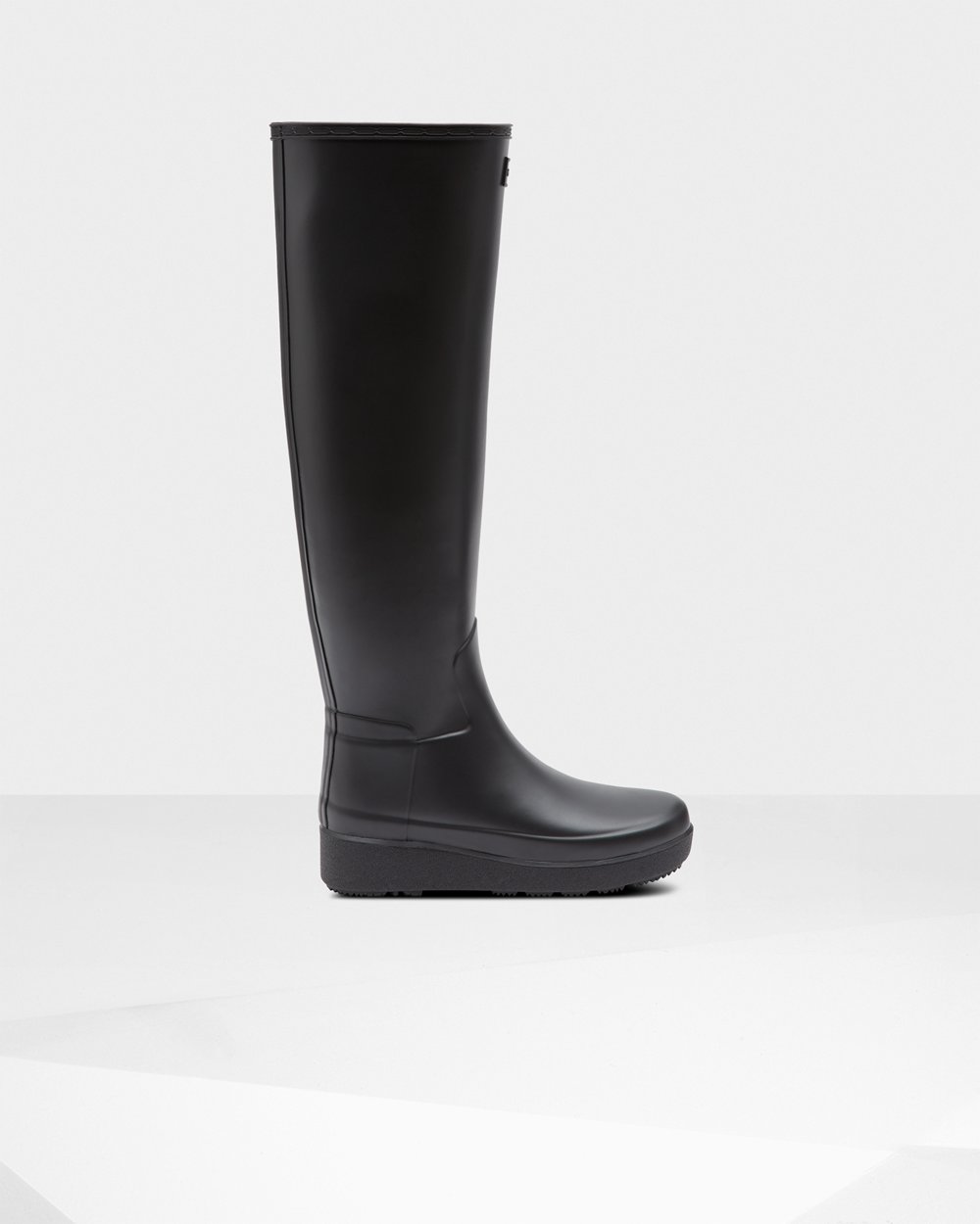 Botas Creeper Hunter Feminina Pretas - Refined Slim Fit Knee-High - 28AXSHDIL